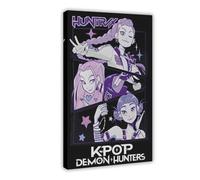 MHTHFD Poster su tela del film Cacciatori di Demoni KPop 2, decorazione per camera da letto, ufficio, stanza, regalo, 20 x 30 cm