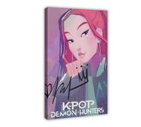 MHTHFD Poster su tela del film Cacciatori di Demoni KPop 5, decorazione per camera da letto, ufficio, stanza, regalo, 60 x 90 cm
