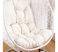 MHUQIA Cuscino per Sedia A Uovo, Sostituzione Cuscino per Sedia A Dondolo Pensile, Cuscino per Sedia Amaca Pensile Addensato con Poggiatesta E Braccioli, Cuscini Sedia Dondolo (H)