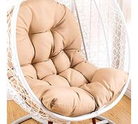 MHUQIA Cuscino per Sedia A Uovo, Sostituzione Cuscino per Sedia A Dondolo Pensile, Cuscino per Sedia Amaca Pensile Addensato con Poggiatesta E Braccioli, Cuscini Sedia Dondolo (E)