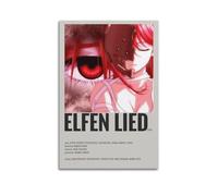 MHUYGGU Poster decorativo su tela, motivo: Elfen Lied, decorazione artistica da parete per soggiorno, camera da letto, stile moderno, 20 x 30 cm, senza cornice