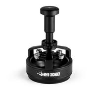 MHW-3BOMBER Yu Cyclone WDT Tool - Rührer per Espresso, 14 aghi da 0,25 mm, 58,35 mm, Nero. Ideale per la distribuzione del caffè, perfetto per barista e amanti del caffè a casa o nei caffè