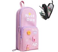MHwan Astuccio, Astuccio Scuola con 3 Scomparti di Grande Capacità, Astucci per la Scuola Carino e Bello, Adatto a Ragazze e Ragazzi, con Divisori Multipli per Uno Spazio di Archiviazione Adeguato