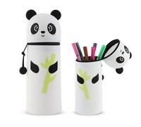 MHwan Astuccio Panda, 2 in 1 Astucci Animali In Silicone, può Essere Utilizzato Come Portapenne e Astuccio Portapenne