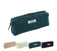 MHwan Astuccio Piccolo, Dallo Stile Semplice e Alla Moda, Astuccio Scuola di Alta Qualità In Velluto a Coste, Morbido e Leggero, Adatto a Ragazze, Adolescenti