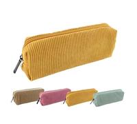 MHwan Astuccio Piccolo, Dallo Stile Semplice e Alla Moda, Astuccio Scuola di Alta Qualità In Velluto a Coste, Morbido e Leggero, Adatto a Ragazze, Adolescenti