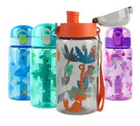 MHwan Borraccia Bambini, 550ml Robusta e Infrangibile, a Prova di Perdite, Senza BPA, Graziosa Unicorno Borraccia per Bambina Adatta Ai Viaggi Scolastici, con Maniglia Rimovibile