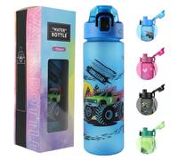 MHwan Borraccia Bambini, 700ml, adatta per Bevande Gassate, Senza BPA, Apertura One-Touch, Facile da Pulire, Grande Capacità Borraccia, adatta per la Scuola e Gli Sport All'Aria Aperta