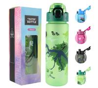MHwan Borraccia Bambini, 700ml, adatta per Bevande Gassate, Senza BPA, Apertura One-Touch, Facile da Pulire, Grande Capacità Borraccia, adatta per la Scuola e Gli Sport All'Aria Aperta