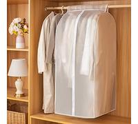 MHwan porta abiti, 60x50x120cm PEVA antipolvere e impermeabile custodie per abiti, resistente allo sporco e inodore lavabile copri abiti da armadio riutilizzabile, copriabiti antipolvere con cerniera