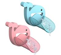 MHwan prolunga rubinetto bagno bambini, 2 pezzi I materiali per uso alimentare sono morbidi e non fanno male alle mani lavandino bambini, elevata elasticità simpatica balena estensore del rubinetto