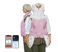 MhWrughts Gilet airbag Intelligente, Gilet Protettivo per Anziani, Giubbotto di Sicurezza per Esterni con Funzione di Allarme di monitoraggio remoto, Protezione Completa a 270°,Women'ssize:Pink-M