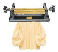 MhWrughts Macchina Professionale per Pieghe e Smock, Strumento Regolabile a 24/32 File per Pieghe di Tessuti con 47/64 Posizioni dell'ago per Atelier di Cucito, Abiti e Design di Abbigliamento 24Row