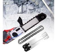 MhWrughts Sega a Muro elettrica, Sega a Catena Portatile Senza spazzole, Sega a Muro con Catena diamantata e di abbattimento Polvere ad Acqua, con 2 Catene/2 Barre di Guida, per Granito e Cemento,480