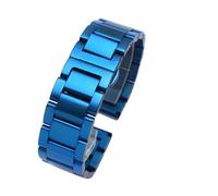 MHYATIO Accessori for cinturino in acciaio inossidabile massiccio compatibile con Armani Jeep Fossil Tissot Casio PRG-600 650 Swordfish 316 cinturino in acciaio metallico 20MM(A-blue,20mm)