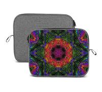 MHYRAC Custodia per laptop da 13", custodia per laptop con caleidoscopio psichedelico e fiocco di neve