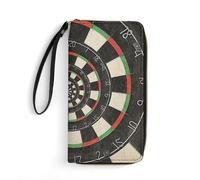 MHYRAC Portafoglio in pelle, per ginnastica, con corda, di piccole dimensioni e grande capacità, facile da trasportare, Freccette Target, 19.7x10.5cm, Moderno