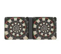 MHYRAC Tasca per monete, portafoglio in pelle fiore di ciliegio, borsa sottile in pelle con carta di credito bifold, Freccette Target, taglia unica