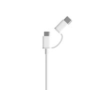 XIAOMI MI 2-IN-1 USB CABLE MICRO USB TO TYPE C 100cm WHITE