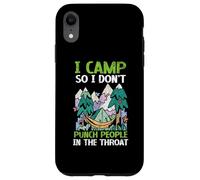 Mi accampo così non pugno le persone in gola camper Custodia per iPhone XR