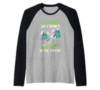 Mi accampo così non pugno le persone in gola camper Maglia con Maniche Raglan