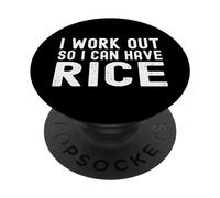 Mi alleno così posso avere il riso PopSockets PopGrip Adesivo