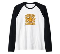 Mi alleno così Posso Mangiare Biscotti Divertenti Maglia con Maniche Raglan