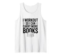 Mi alleno così Posso Portare più Libri Amante della Palestra Canotta