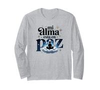 Mi Alma Está en Paz Frase Espiritual Design Positivo Maglia a Manica
