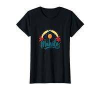 Mi avevi a Mahalo: Ananas Tropicale Hawaiano Maglietta, Donna, Nero, L