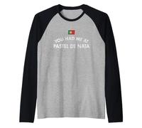 Mi avevi a Pastel De Nata Maglia con Maniche Raglan