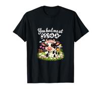 Mi avevi al Moo Mucca Bacio Campagna Farm Pun Maglietta