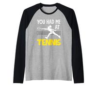 Mi avevi al tennista Love Passion Sport Maglia con Maniche Raglan