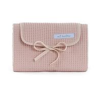 Mi bollito - Fasciatoio per neonati portatile, pieghevole e impermeabile. Tessuto 100% in cotone gaufrato. Facile da riporre nella borsa per la maternità. Ideale come regalo per neonati. (Rosa