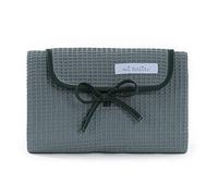 Mi bollito - Fasciatoio per neonati portatile, pieghevole e impermeabile. Tessuto 100% in cotone gaufrato. Facile da riporre nella borsa per la maternità. Ideale come regalo per neonati. (Verde)