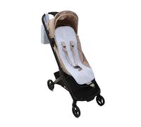 Mi Bollito - Materassino passeggino universale - Stile Vichy imbottito e traspirante - 100% cotone - Compatibile con tutti i passeggini - Prodotto in Spagna. (Blu)