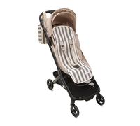 Mi Bollito - Materassino universale - Modello a righe imbottito e traspirante - 100% cotone - Compatibile con tutti i passeggini - Made in Spagna. (Blu)