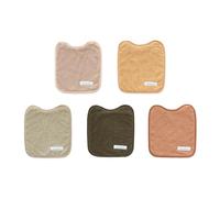 mi bollito - Pack 5 Bavaglini per Bambini Impermeabili | Con gomma sul collo | Rizo 100% Cotone | Morbidi, Assorbenti e Comodi | Realizzati al 100% in Spagna., Taglia unica