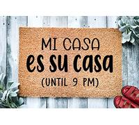 Mi Casa Es Su Casa Tappetino Antiscivolo Moderno Zerbini Per Interni Retro Tappeto Bagno Per Esterno Cucina Ingresso 40 X 60Cm