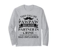 Mi chiamano papaia perché partner in crimine Fathers Day Maglia a Manica