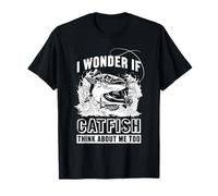 Mi chiedo se Anche Catfish Pensa a Me Design Maglietta