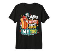 Mi chiedo se Anche Gli Hotdog pensano a Me Maglietta Premium