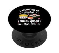 Mi chiedo se anche il sushi pensa a me PopSockets PopGrip Adesivo