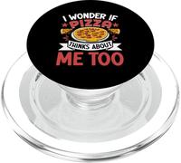 Mi chiedo se anche la pizza pensa a me PopSockets PopGrip per MagSafe