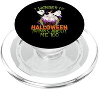 Mi chiedo se Halloween pensi anche a me, bambini divertenti PopSockets PopGrip per MagSafe