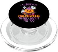 Mi chiedo se Halloween pensi anche a me, bambini divertenti PopSockets PopGrip per MagSafe
