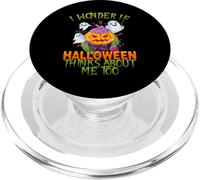 Mi chiedo se Halloween pensi anche a me, bambini divertenti PopSockets PopGrip per MagSafe