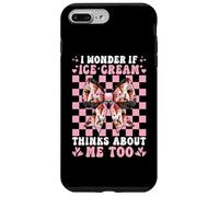 Mi chiedo se il gelato pensa anche a me Cone Girl Coquette Custodia per iPhone 7 Plus/8 Plus