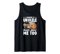 Mi chiedo se Il Mio Ukulele Pensa a Me Troppo Divertente Canotta