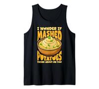 Mi chiedo se il purè di patate pensa Design Canotta